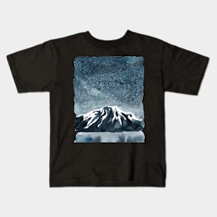 Dark landscape mountain forest Kids T-Shirt